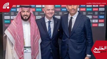 فهد بن نافل يجتمع مع إنفانتينو والمبارك لبحث تطوير كرة القدم بالسعودية