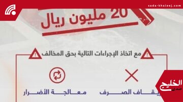 غرامات بيئية جدة: فرض عقوبات تصل 20 مليون ريال لمخالفي تصريف الصرف الصحي