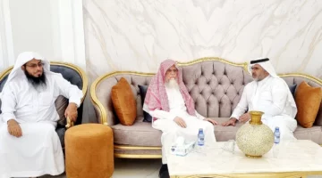رئيس جامعة شقراء يشيد بجهود منصور الجوفان خلال زيارة تقديرية للعمل القضائي