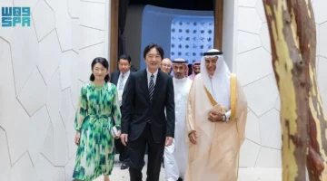 ولي عهد اليابان يزور جناح المملكة في إكسبو 2025 ويشيد برؤيتها الثقافية