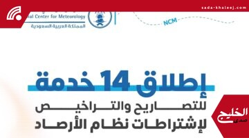 راصد متقدم: “الأرصاد” يطلق 14 خدمة جديدة لتصاريح الأرصاد والاشتراطات