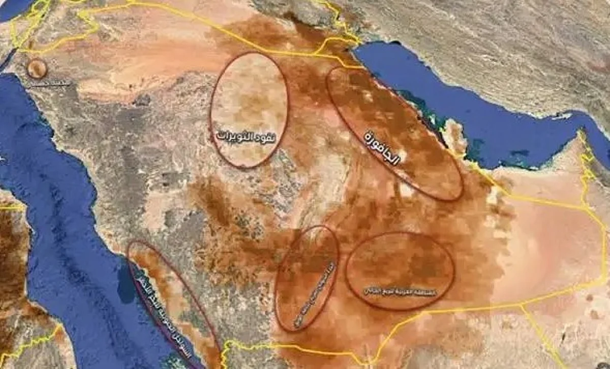 المركز الإقليمي للعواصف يحدد مناطق الغبار الرئيسية بالسعودية في اليوم العالمي للمكافحة